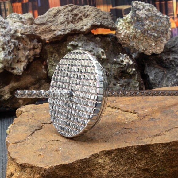 Starbucks 2023 Holiday Metallic Mirror Silver Grid Disco Venti 24oz New - Picture 7 of 8